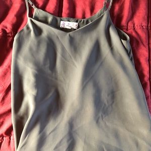 Spaghetti strap flowy shirt